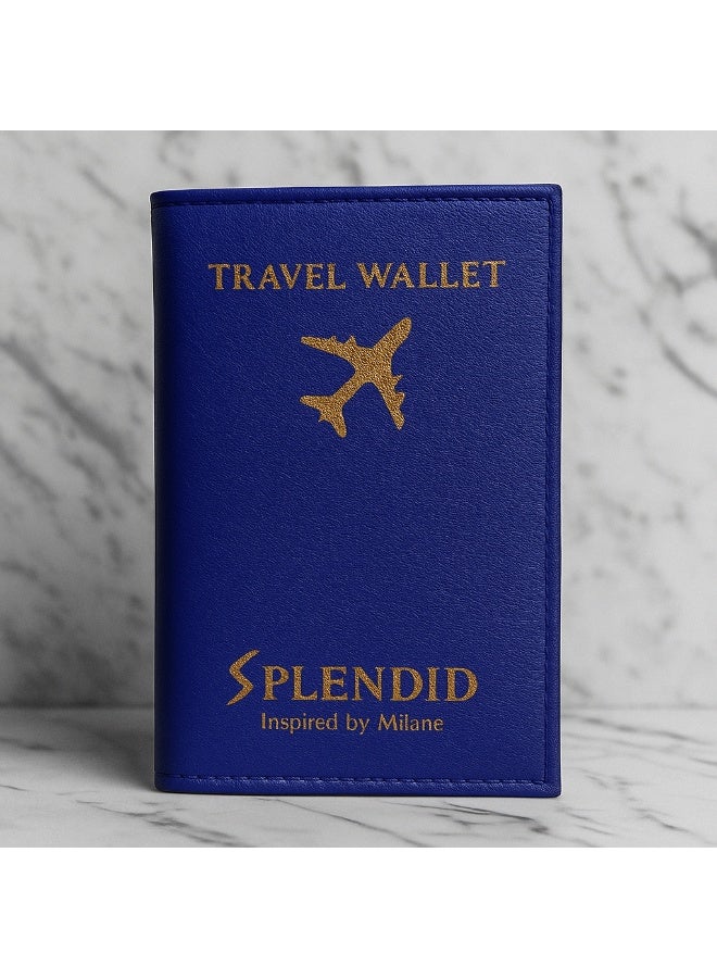 إسبليندد محفظة السفر سبلينديد تسع حتى 5 كروت مع جيب للباسبور و 2 جيب للكاش ازرق - Image 3