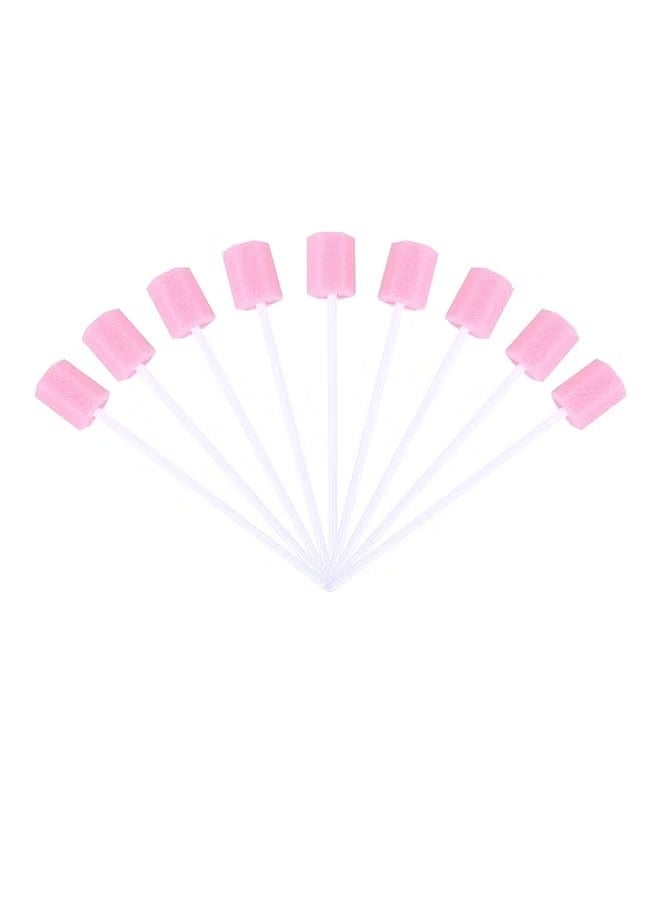 Generic 100-Piece Disposable Oral Care Swabs Pink 15 x 20 x 3.5centimeter  - Image 1