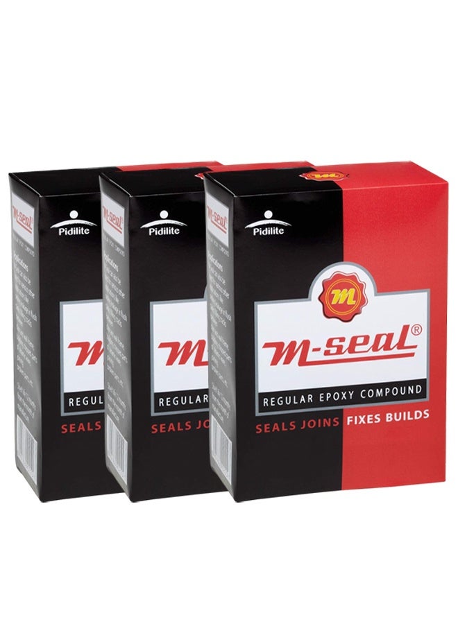 Pidilite 3 pcs Pidilite M-Seal Regular Epoxy Compound, Multipurpose Sealant for Repairing, Sealing and Bonding - Image 1
