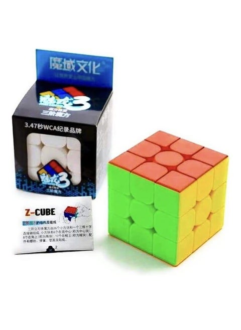 Generic 3x3 سرعة بدون ملصقات سلسة وسريعة تورنين روبيك كيوب ألعاب ألغاز سحرية لإثارة العقل، قد تختلف العبوة