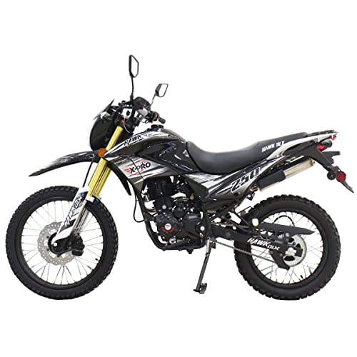 X-PRO Hawk DLX 250 EFI Fuel Injection 250cc Endure Dirt Bike Motorcycle Bike Hawk Deluxe Dirt Bike Street Bike Motorcycle (Black) - Image 2