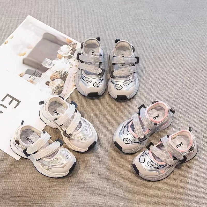 Thick-Soled Sandals For Women 2025 Summer Fashion New Outer Wear Baotou Velcro Dad Shoes Breathable Casual Sports Shoes - Image 5