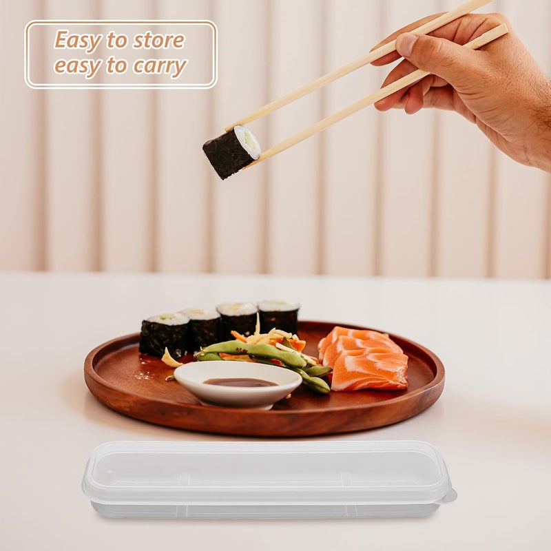 2pcs Plastic Cutlery Storage Box with Lid, 8-inch Portable Travel Silverware Case for Chopsticks, Spoons, and Forks, Space-saving Tableware Organizer for Camping, Office, - Image 4