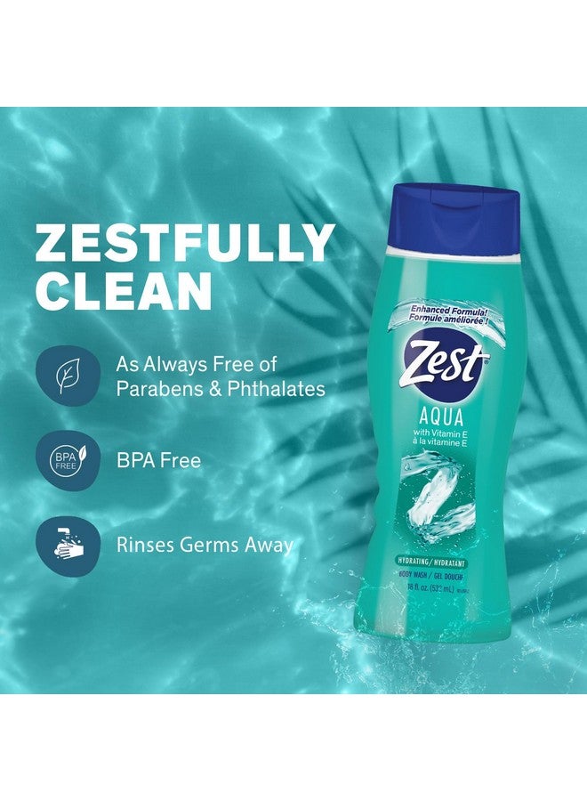 زيست غسول الجسم المرطب زيست أكوا، 18 أونصة سائلة (عبوة من 6 قطع) - جل استحمام مرطب ومنعش، يُرغى بسهولة للحصول على حمام فقاعات مريح - منظف رغوي ومقشر للبشرة للحصول على بشرة ناعمة ونظيفة - Image 5