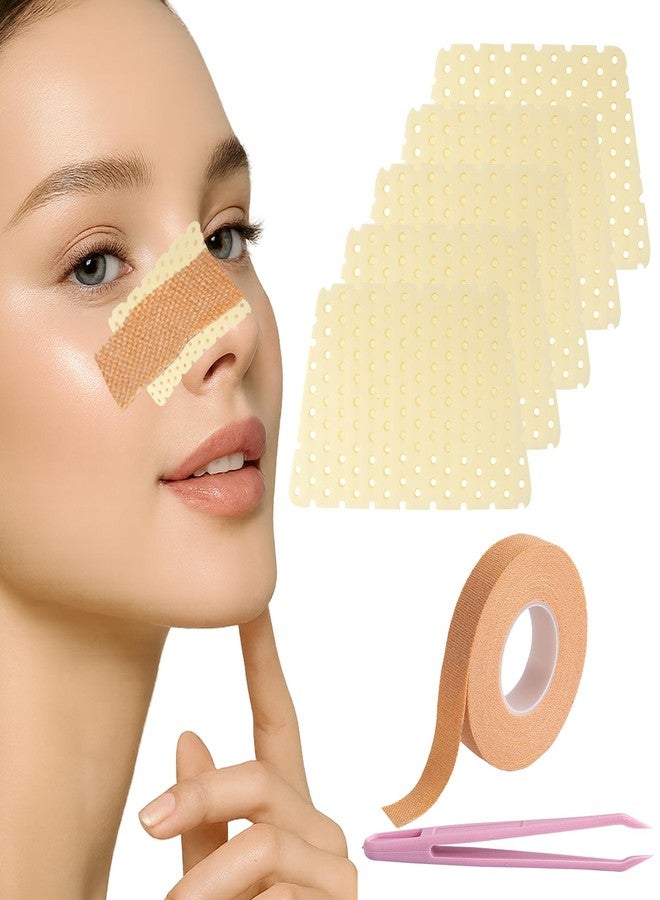 FDFuZhao 5 Pcs Thermoplastic Nasal Splint with Nose Tape, Reusable Nose Splint for Broken Nose, Trapezoid Nose Shaper for Nose Brace Fracture, Rhinoplasty Septoplasty Surgery, Nose Job Recovery Supplies - Image 1