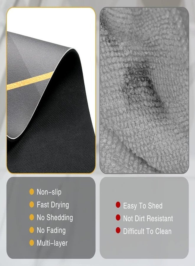 SKVM 2pcs Kitchen mat Combo Water Absorbent for Bathroom Floor Door Anti Slip Foot Skid Shower Combo (Design 5) - Image 3