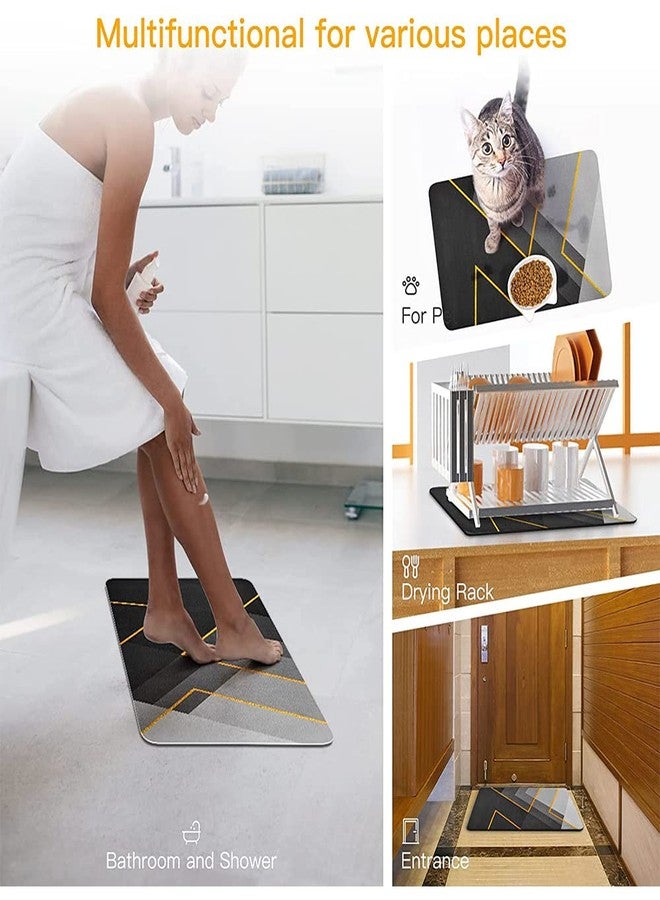 SKVM 2pcs Kitchen mat Combo Water Absorbent for Bathroom Floor Door Anti Slip Foot Skid Shower Combo (Design 5) - Image 5