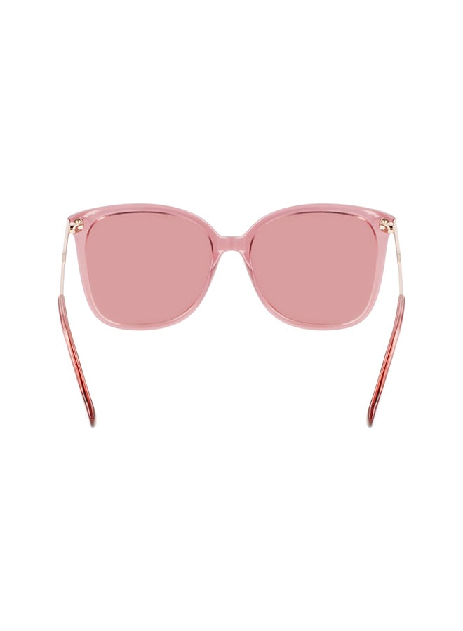 Longchamp نظارة شمسية مربعة للحماية من الأشعة فوق البنفسجية للنساء - LO706S-610-5717 - مقاس العدسة: 57 ملم - Image 4