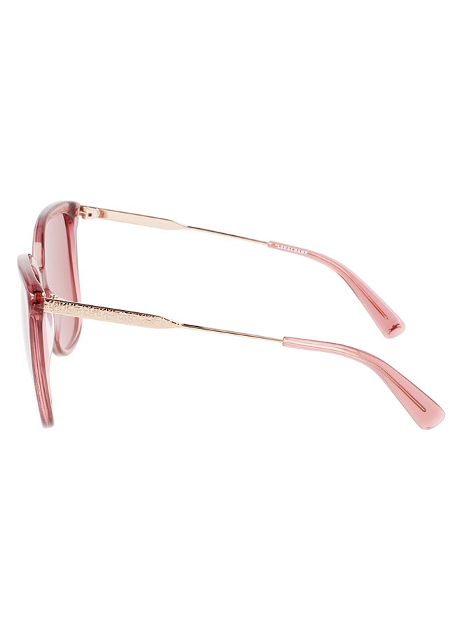 Longchamp نظارة شمسية مربعة للحماية من الأشعة فوق البنفسجية للنساء - LO706S-610-5717 - مقاس العدسة: 57 ملم - Image 2