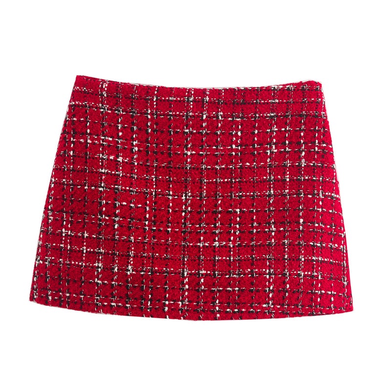 2024 Autumn Women'S New Lapel Single Breasted Pocket Wool Jacket + Short Skirts Texture Women - Image 5
