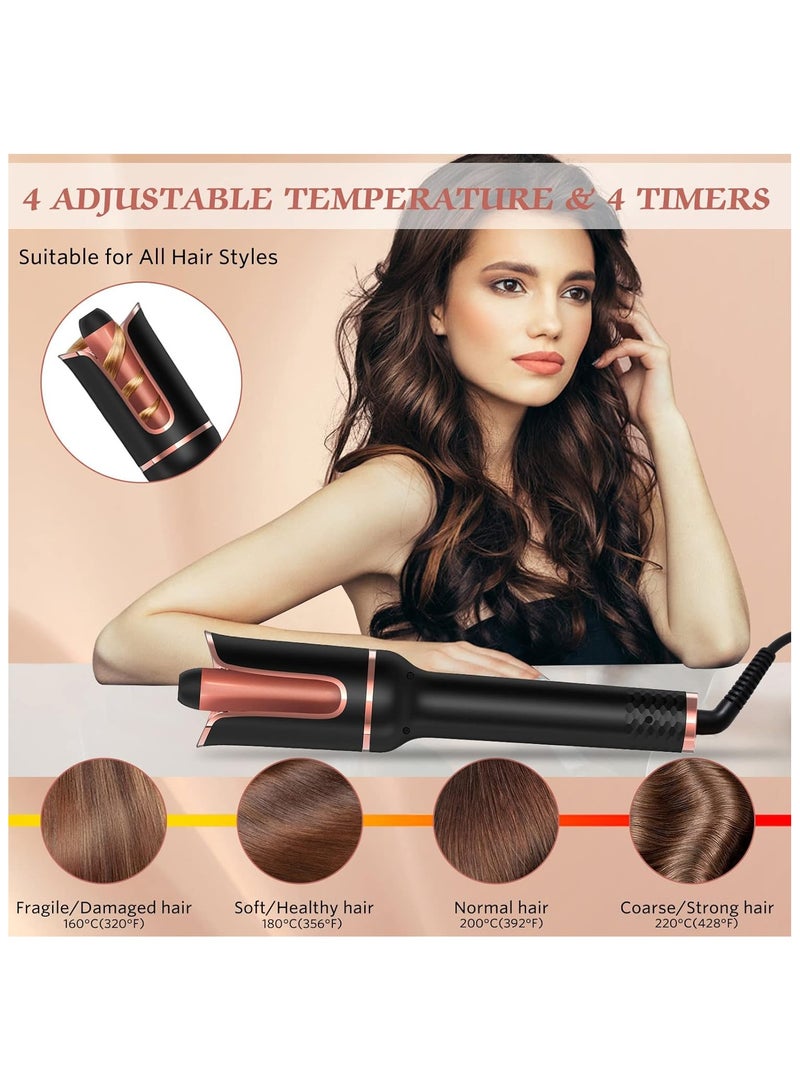 PANDA JOJO Automatic Hair Curler, Automatic Curling Iron, Professional Curling Wand Rotating with 32mm Large Barrel, Fast Heating Dual Voltage - Image 4