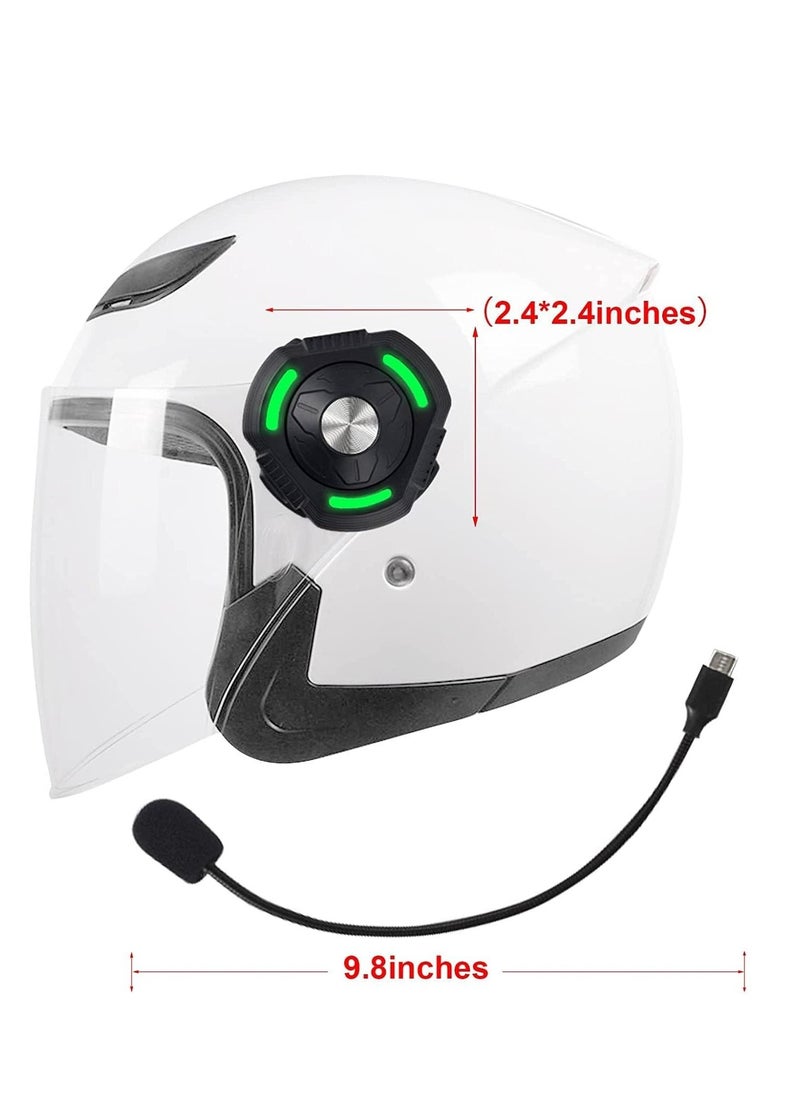Motorcycle Bluetooth Headset Bluetooth Motorcycle Helmet Headphone with DSP Multiple Noise Reduction Microphone IPX6 Waterproof Motorcycle Bluetooth Speakers for Various Helmets