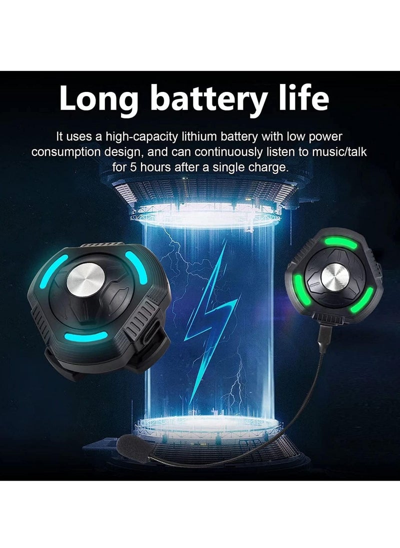 Motorcycle Bluetooth Headset Bluetooth Motorcycle Helmet Headphone with DSP Multiple Noise Reduction Microphone IPX6 Waterproof Motorcycle Bluetooth Speakers for Various Helmets