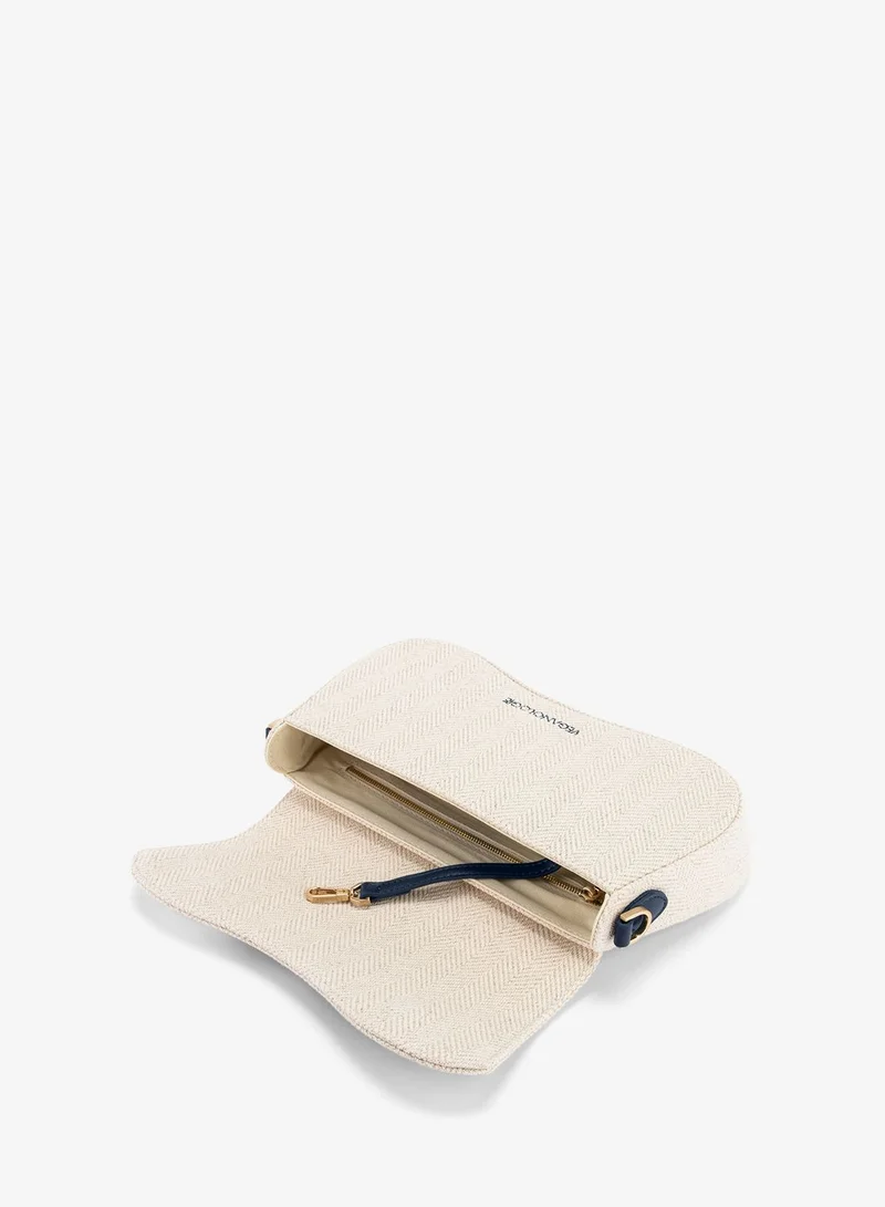 Veganologie Marra Shoulder Bag in Blue Made from 0.5 Bamboo Stems