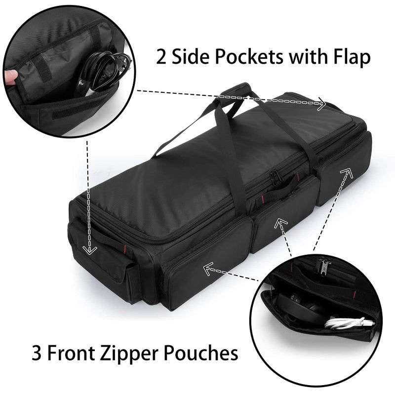 samdew Underseat Storage Bag Fit for SuperCrew Cab, Truck Under Seat Organizer with 4 Detachable Inner Dividers & Anti-slip Bottom for Full Size Trucks, Black - Image 5