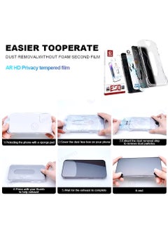 Unipro Privacy Tempered Glass Screen Protector for iPhone 14 Pro Max , Dust-Free Installation, Anti-Spy,Easy Installation  - Image 2