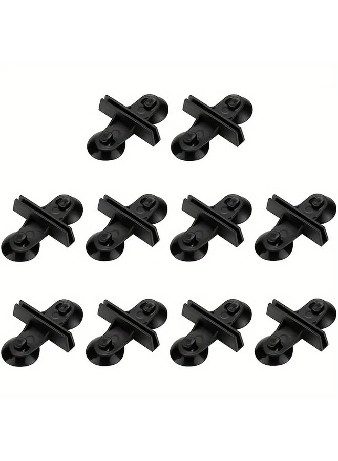 Black Aquarium Suction Cup Dividers 10pcs Tank Partitioners for Breeding Water Isolation - Image 1