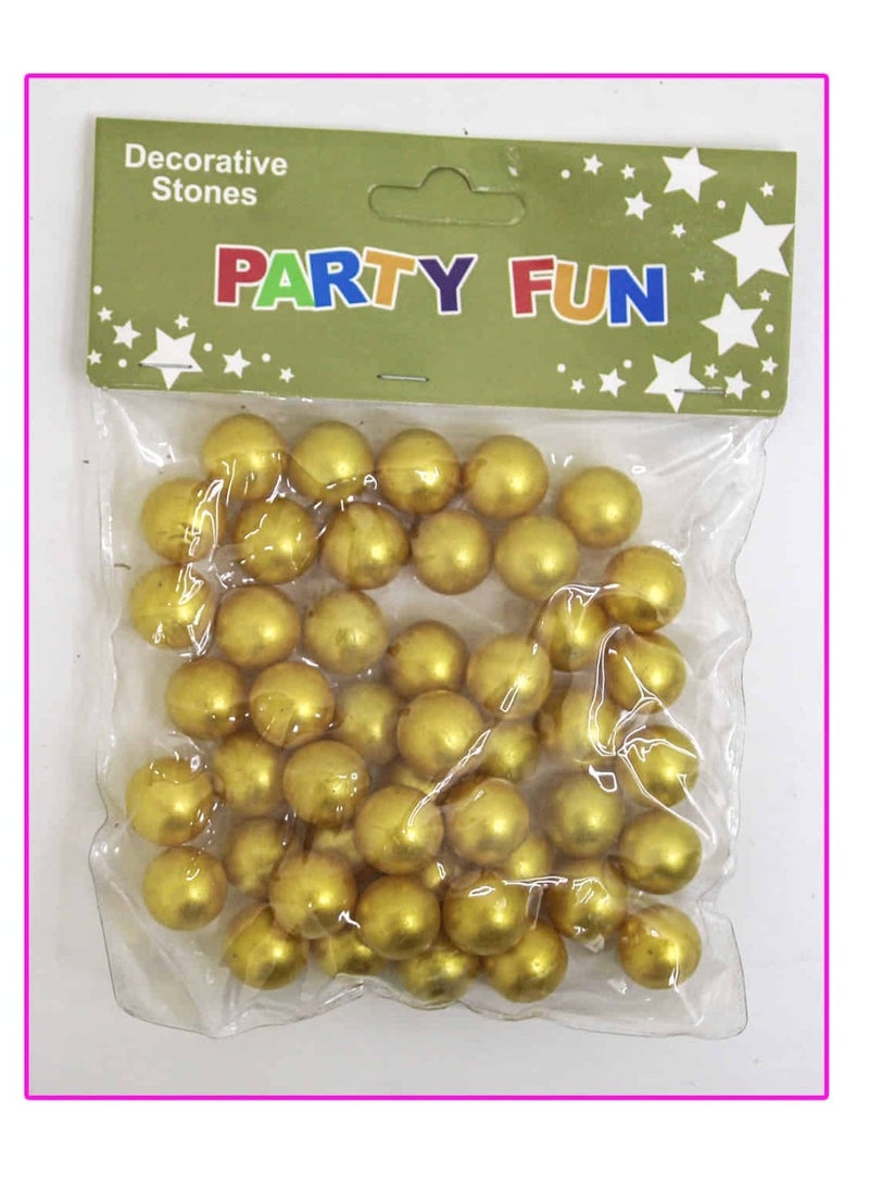 PARTY FUN حجر الرخام الزخرفي 300 جرام - لون ذهبي للحفلات الممتعة - Image 2