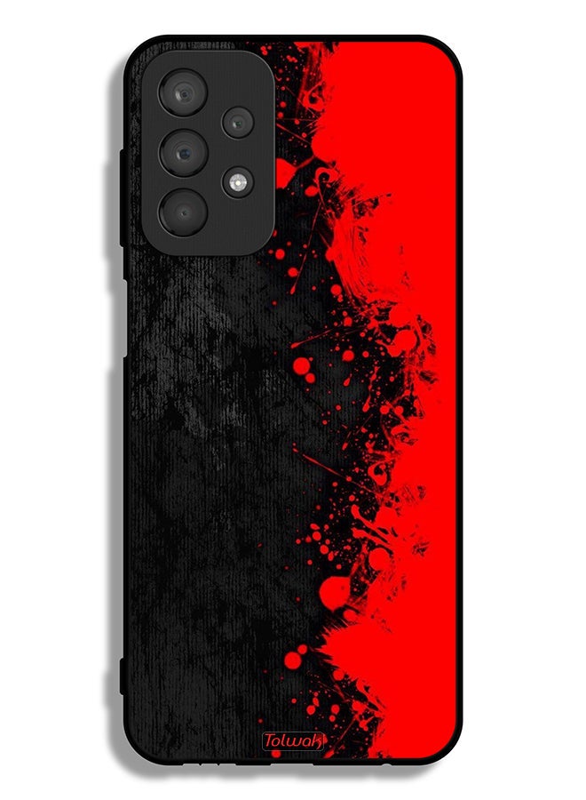 Tolwak Samsung Galaxy A23 4G Protective Case Cover Paint Abstract Pattern - Image 1