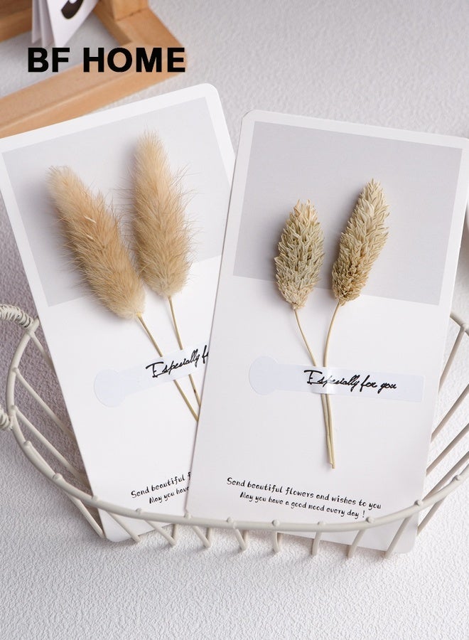BF HOME Creative 3D Flower Foldable Greeting Card Set – 10pcs Blank Invitation Cards for Birthday, Thanksgiving, Teacher's Day, Wedding, Blessing Ramadan – Ins Style Dried Flower Design - Image 2