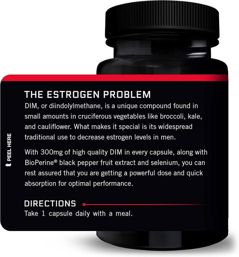 Force Factor حبوب فورس فاكتور DIM 2Pack لتقليل الإستروجين لدى الرجال مكمل دايندوليلميثان مع مكونات طبيعية رئيسية وامتصاص فائق دايندوليلميثان 300 ملغ يعمل بسرعة 60 كبسولة - Image 3