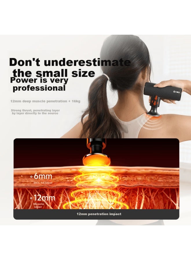 Yolanda Yunkangbao Fascia Gun Muscle Massager Portable Mini Neck Fascia Gun Professional Sports Massage Device For Men And Women Full Body Massager Women's Day Gift - Image 4