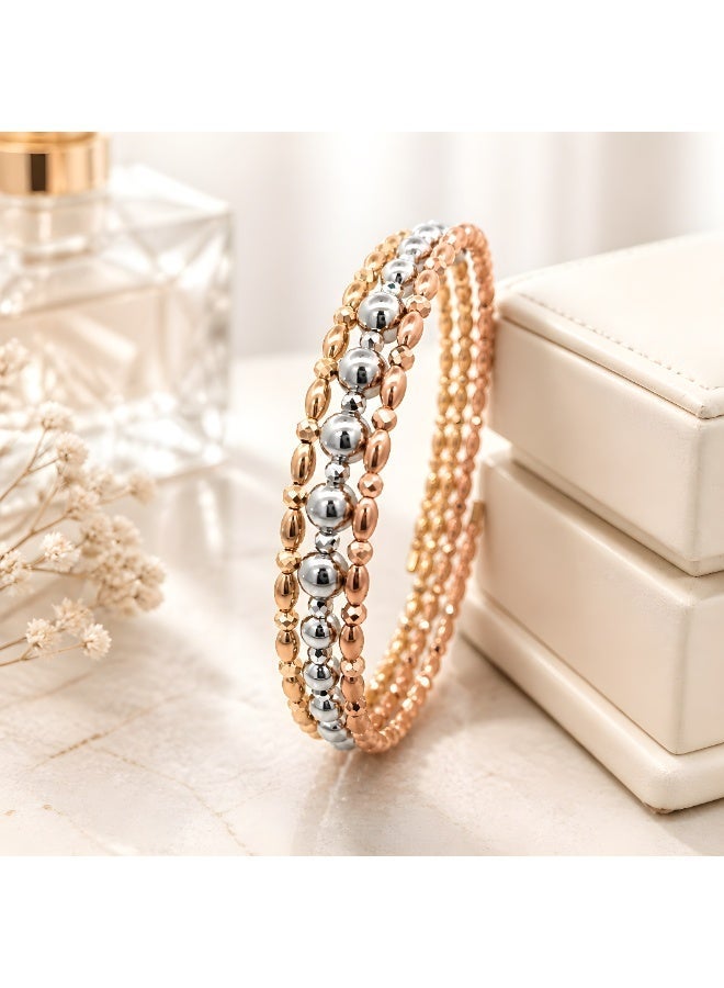 BAFLEH JEWELLERY Your Perfect Everyday Companion: Lightweight 18K Gold Bangle Available Only at Bafleh Jewellery - Image 1