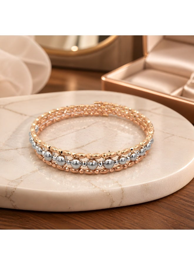 BAFLEH JEWELLERY Your Perfect Everyday Companion: Lightweight 18K Gold Bangle Available Only at Bafleh Jewellery - Image 2