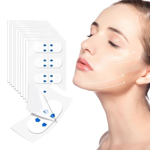 HIDOVETEC Face Lift Tape Invisible,132PCS, for Double Chin, Wrinkles, Saggy Skin Lifting, Face Lifter Tape,Neck Tape - Image 1