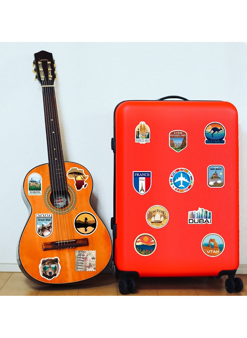 ORAINBOW Travel Around The World Stickers 50 Pack Vinyl Laptop Stickers Waterproof Travel Map Stickers for Water Bottles -Graffiti Stickers Pack for Teens Girls Kids Adults - Image 4