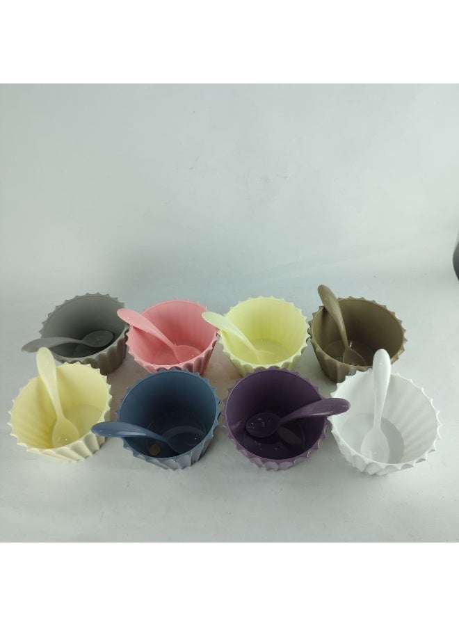 ماكس بلاست مجموعة أوعية بلاستيكية من ماكس بلاست مكونة من 4 أوعية مع ملاعق - Image 1