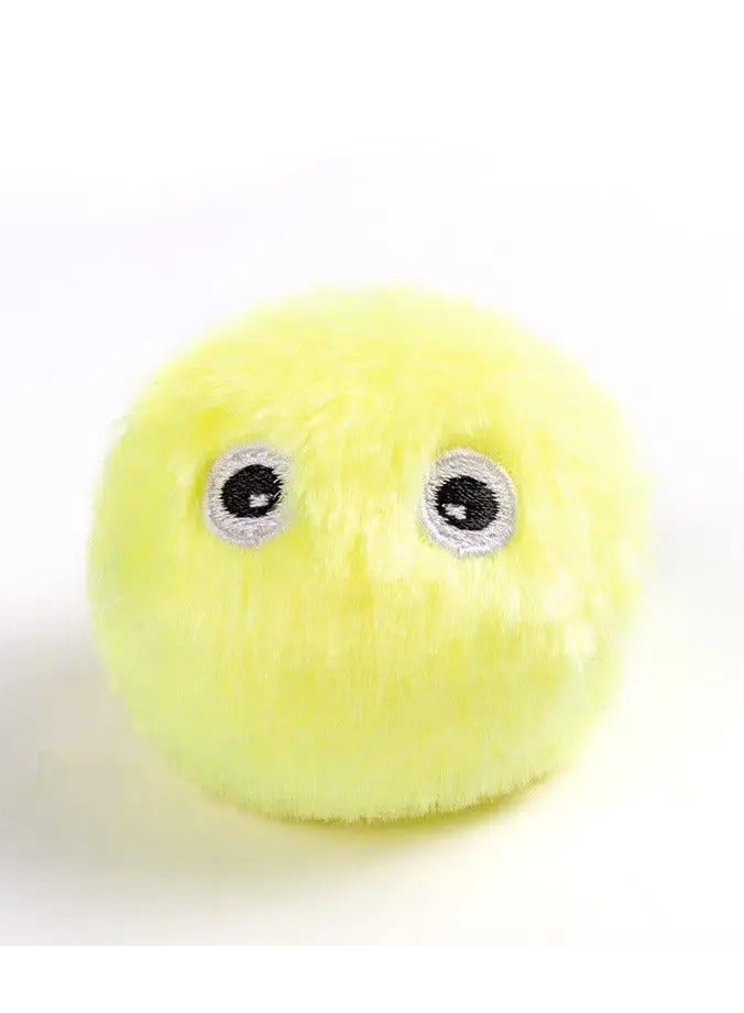 Goolsky Interactive Cat Plush Toy Ball - Fun Training Toy With Squeaky Sound For Pets - Image 1