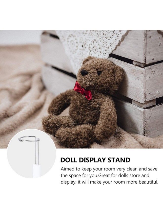 NUOBESTY 6Pcs Doll Stand Display Holder Doll Support Stand Action Figure Display Rack For Window Display Decoration Collection Decoration ( White Rack For 15Cm Doll ) - Image 5