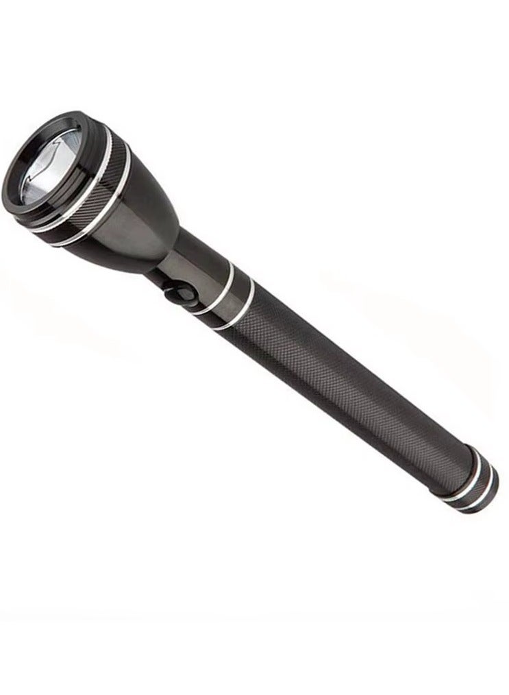 Denx Rechargeable Led Flashlight - Led Torch With 360 LM – High Brightness, Portable Design & 6 Hours Working. Power 50W |Perfect For Camping Bicycle Hiking & Emergency, Black  - Image 1