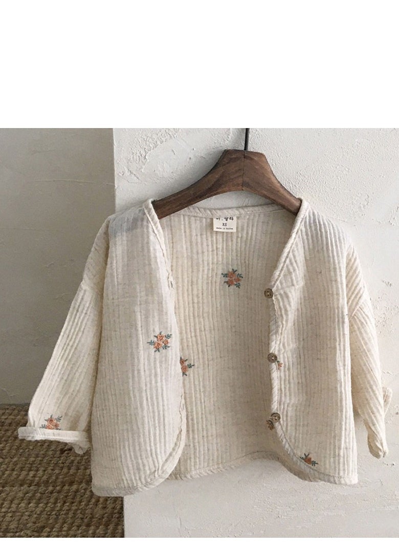 Generic Children's Air Conditioning Shirt, Baby Thin Anti Mosquito Cardigan Top, Baby Simple Western Style Sunscreen Jacket  - Image 1