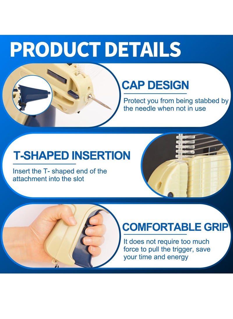 KASTWAVE - 🛠️ Robust Construction: This clothing label gun is crafted from hard plastic, ensuring durability and longevity. Its lightweight yet sturdy design, combined with sharp-pointed stainless steel needles - Image 1