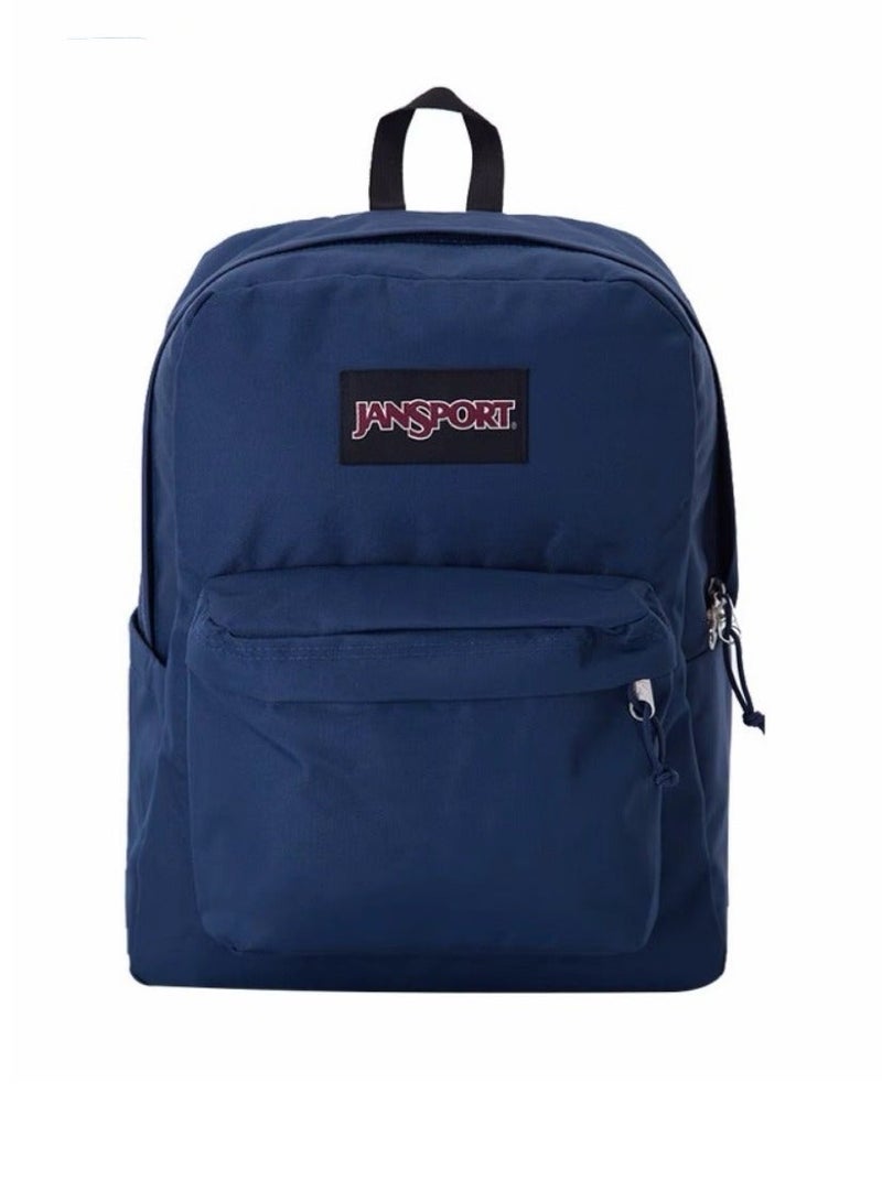 JanSport SuperBreak Classic Casual Backpack Back to School Bag 26L - Navy - Image 2