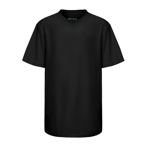 Opna Youth Boys Dri Fit Athletic T Shirts for Boys & Girls Sports Undershirt – Youth & Teen Sizes Black-M - Image 2