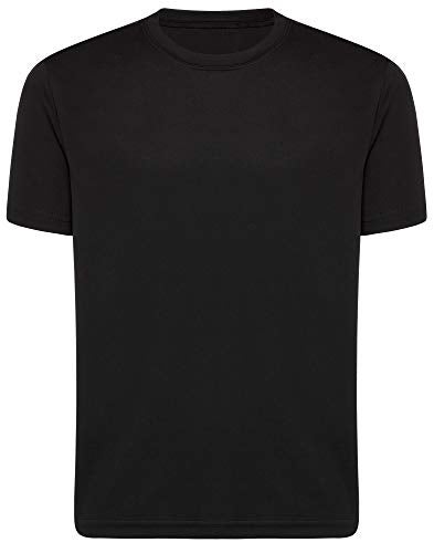 Opna Youth Boys Dri Fit Athletic T Shirts for Boys & Girls Sports Undershirt – Youth & Teen Sizes Black-M - Image 1