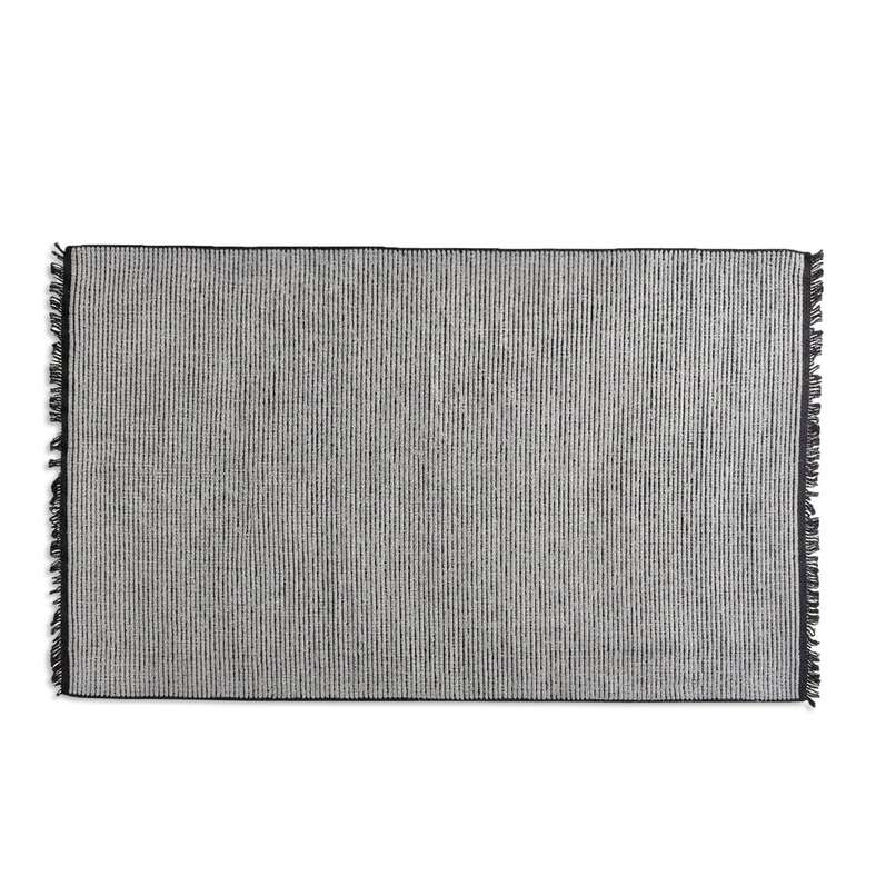 Pan Home Chennile Lux Flat Woven Dhurrie 60x90cm - Black - 253AAI9900195 - Image 4