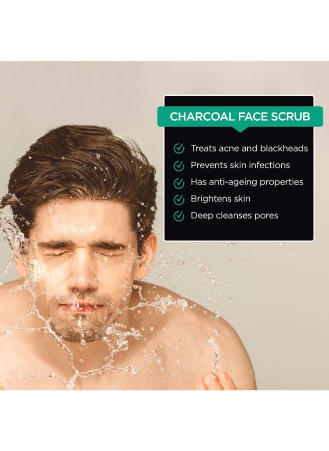 The Man Company Charcoal Tan Removal Face Scrub For Glowing Skin, 75 G  - Image 4