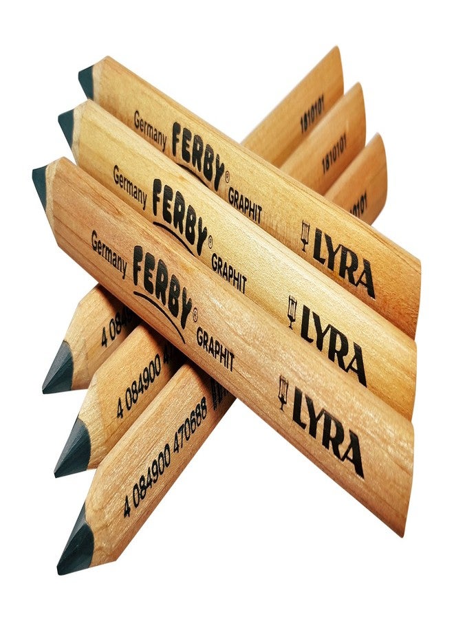 Lyra Ferby Short Tri Grip Triangular Children's Pencils for Kindergarten, School Supplies, Beginner Writing, 6 Count - Image 1
