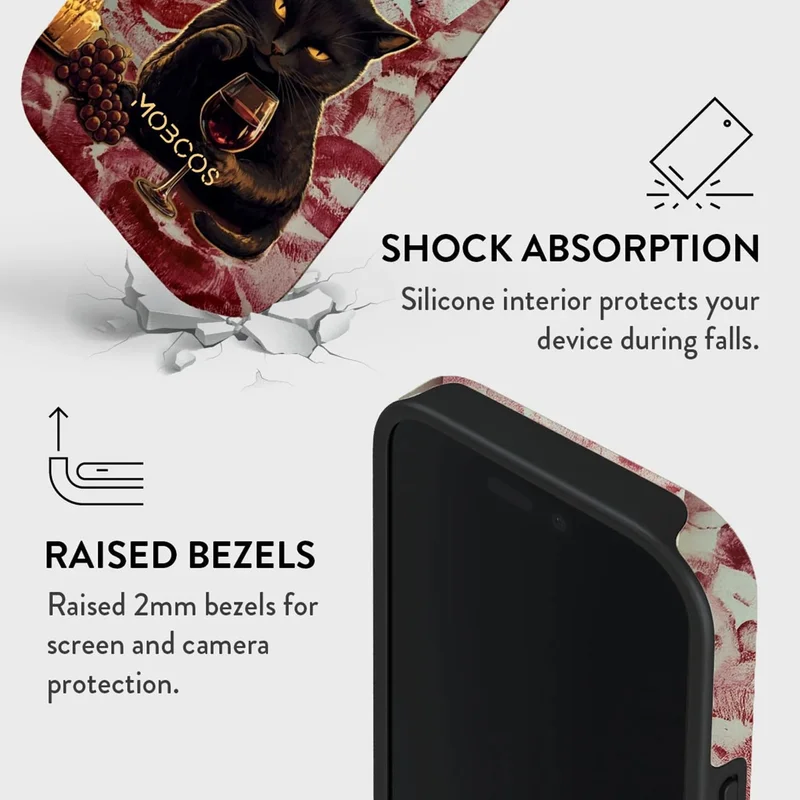 Mobcos Mobcos iPhone 17 Pro After Dark Mobcos iPhone 17 Pro After Dark Premium Case Compatible with Hybrid Dual-Layer Hard Shell + Silicone Protection - Scratch-Resistant Shockproof Mobile Cover  | Best Price UAE