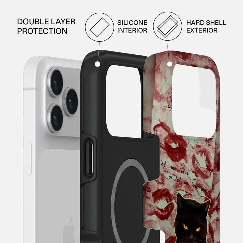 Mobcos Mobcos iPhone 17 Pro After Dark Premium Case Compatible with Hybrid Dual-Layer Hard Shell + Silicone Protection - Scratch-Resistant Shockproof Mobile Cover