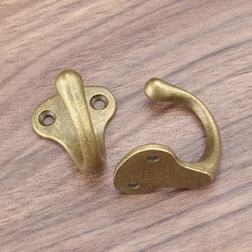 Alele Single Prong Hook Hanger,Robe Towel Hooks,Zinc Die Cast, Set of 6 (Single Prong Trunk Hook 6p) - Image 4