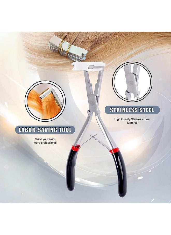 coloryoung - Tape In Pliers Professional Flat Surface Sealing Hair Extension Plier Tools For Tape In Hair Extension Tape In Tools For Hair - Image 1