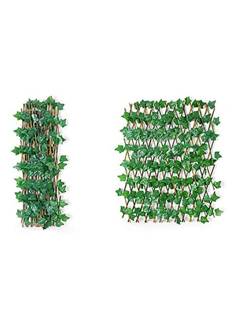 LINGWEI Bamboo Garden Fence With A Medium Sized Vegetable Garden 2pcs - Image 1