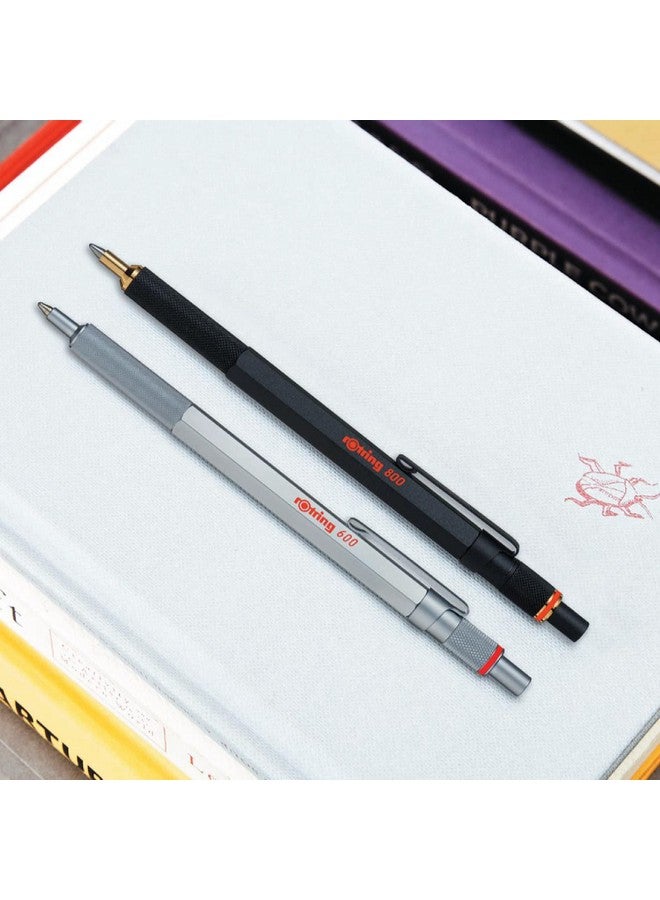 Rotring 800 Retractable Ballpoint Pen, Medium Point, Black - Image 5