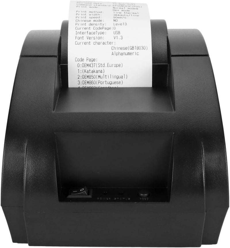 كلاراكو استمتع بتجربة الطباعة السريعة مع طابعة حرارية 58 مم 5890F 2klarakoDpi - تدعم طابعات الملصقات الحرارية المرغوبة 90 مم عبر منفذ USB (مقبس USB BT4.0 أمريكي) - Image 5