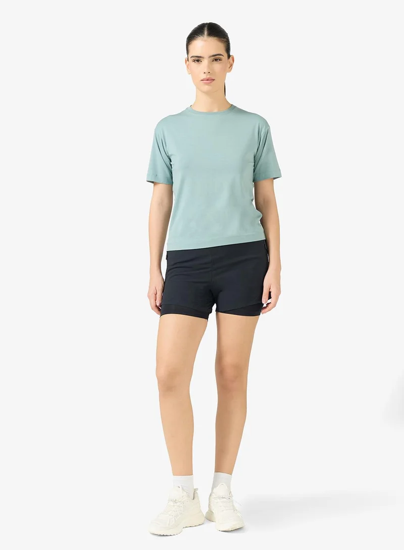 سن اند ساند سبورتس شورت بنمط تنورة أكتيف للنساء